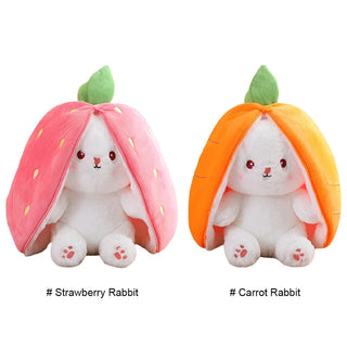  Cute Strawberry Carrot Rabbit Plush Toy 18-35cm cashymart