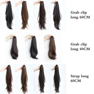  DIFEI Clip In Ponytail Hair Extension 60CM cashymart