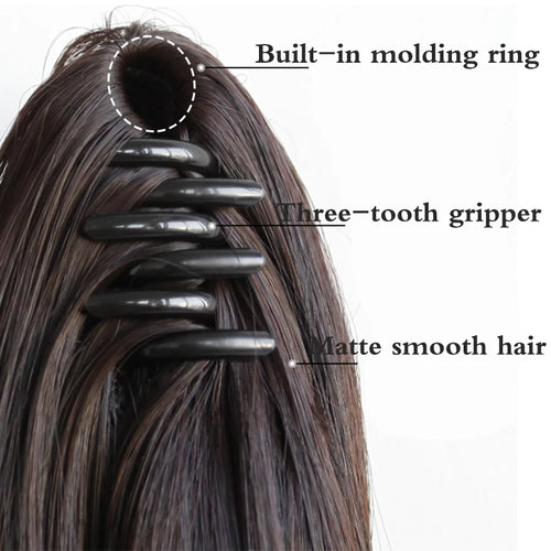  DIFEI Clip In Ponytail Hair Extension 60CM cashymart