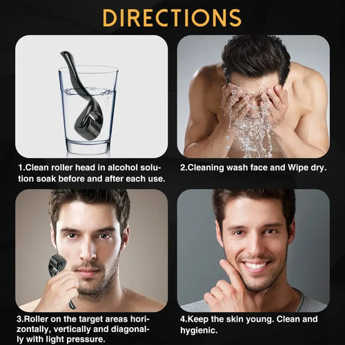  Derma Roller for Beard and Facial Hair Growth 540 Needles cashymart