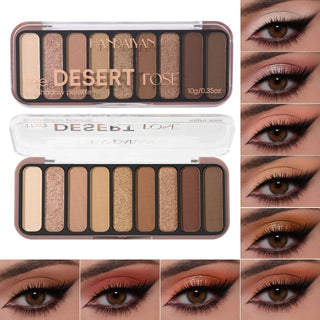  Desert Rose Eyeshadow Palette 9 Colors Waterproof cashymart