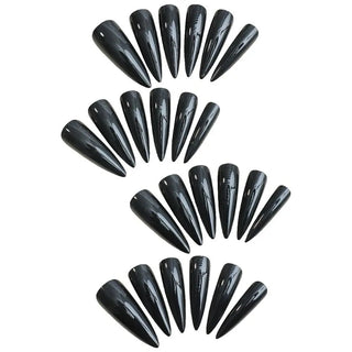  Detachable Almond Fake Nails Full Cover 24pc cashymart