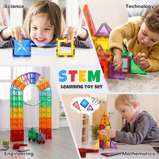  Diamond Magnetic Building Tiles & 2 Cars Set cashymart