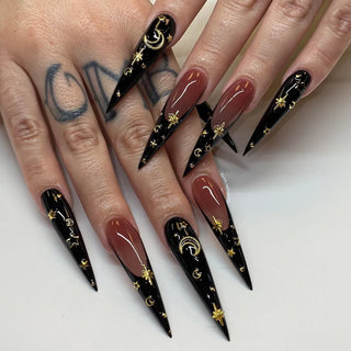  Diamond-Studded Almond Press-On Nails cashymart