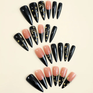  Diamond-Studded Almond Press-On Nails cashymart