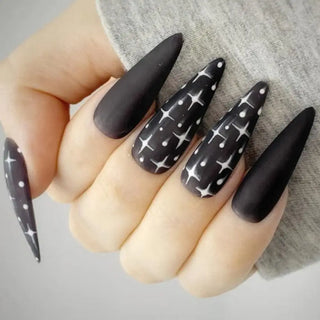  Diamond-Studded Almond Press-On Nails cashymart