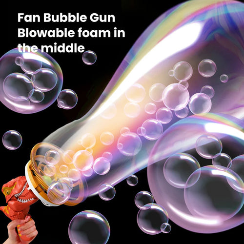  Dinosaur Bubble Gun Toy - 2 In 1 Electric Bubbles For Kids cashymart