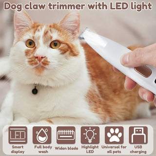 Dog Paw Trimmer with LED Light cashymart