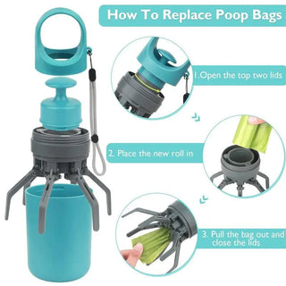  Dog Pooper Scooper With Built-in Poop Bag cashymart