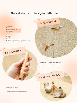  Dokete Interactive Cat Teaser Brush Holder cashymart