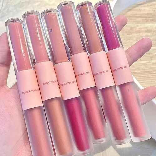  Double Head Waterproof Lip Gloss cashymart
