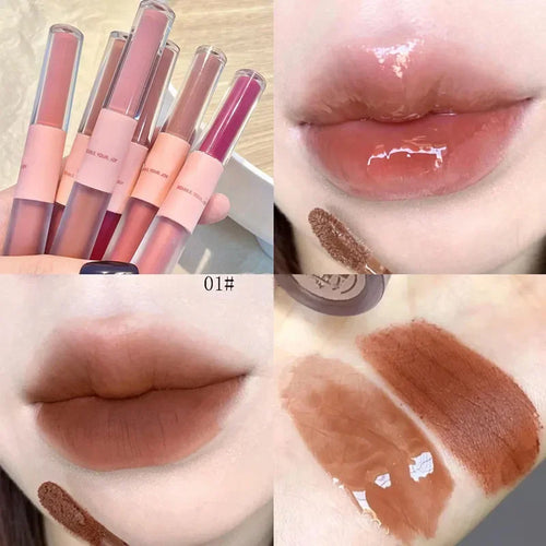  Double Head Waterproof Lip Gloss cashymart