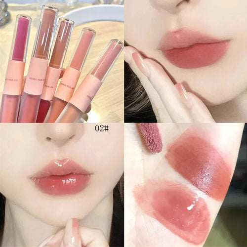  Double Head Waterproof Lip Gloss cashymart