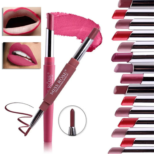  Double Opening Lipstick Waterproof Lip Makeup Tools cashymart