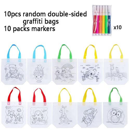  Double-Sided Graffiti Bag cashymart