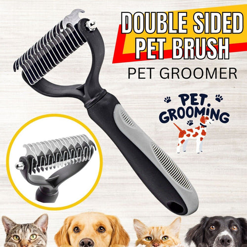  Double-Sided Pet Grooming Brush cashymart