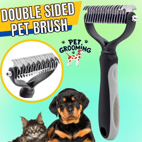  Double-Sided Pet Grooming Brush cashymart