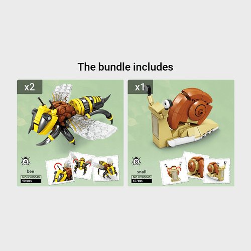  Dragonfly & Mantis Insect Building Blocks cashymart