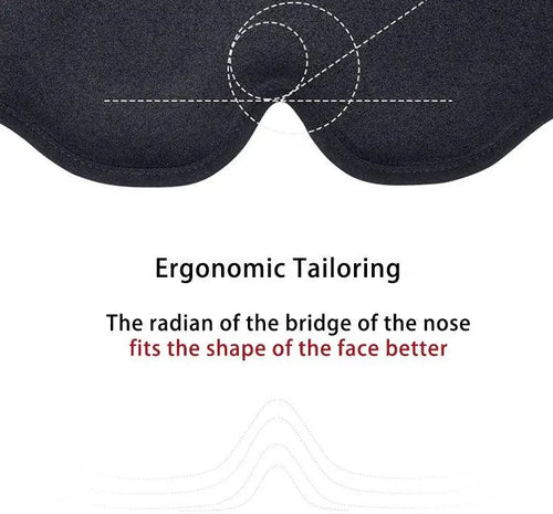  DreamShield 3D Light-Blocking Eye Mask for Restful Sleep cashymart