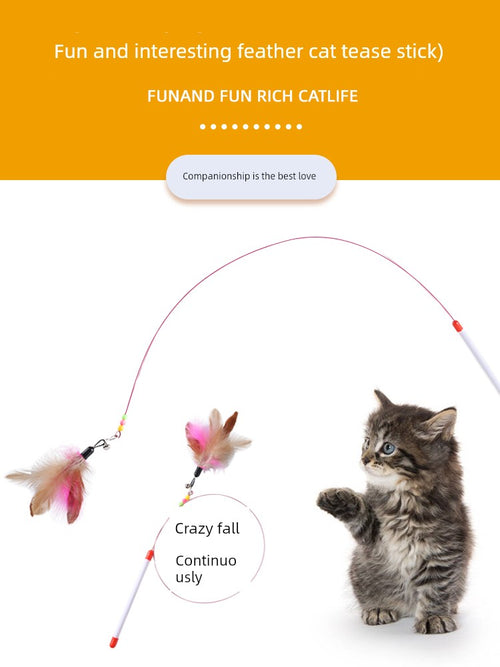  Durable Bell-Enhanced Cat Teaser cashymart