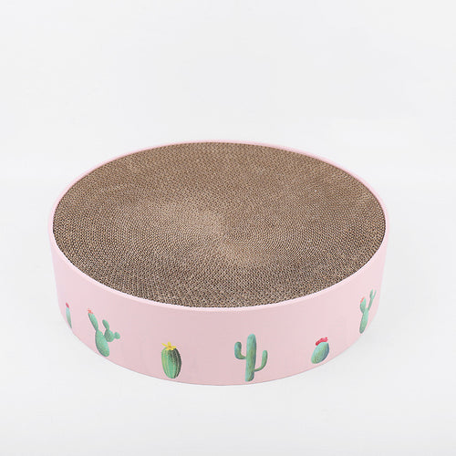  Durable Round Cat Scratch Board Bed and Toy cashymart