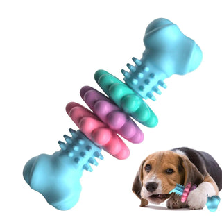  Durable TPR Dog Bone Chew Toy cashymart