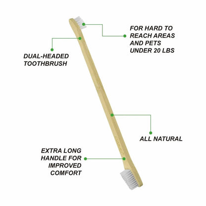  ELAIMEI Bamboo Pet Toothbrush Set cashymart