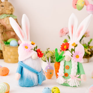  Easter Faceless Gnome Rabbit Doll cashymart