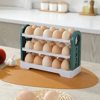  3-Layer Egg Organizer with Flip Design cashymart