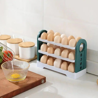  3-Layer Egg Organizer with Flip Design cashymart