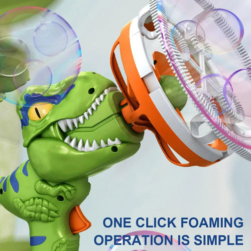  Electric Bubble Gun Dinosaur Bubble Machine for Kids Gift cashymart