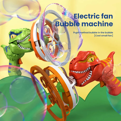 Electric Bubble Gun Dinosaur Bubble Machine for Kids Gift cashymart