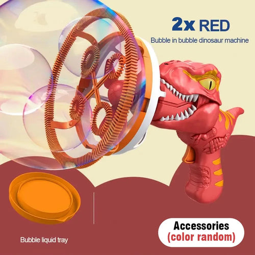  Electric Bubble Gun Dinosaur Bubble Machine for Kids Gift cashymart