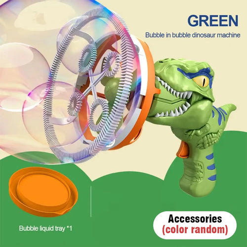  Electric Bubble Gun Dinosaur Bubble Machine for Kids Gift cashymart
