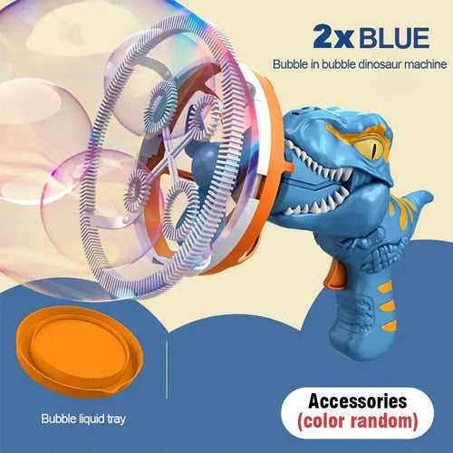  Electric Bubble Gun Dinosaur Bubble Machine for Kids Gift cashymart