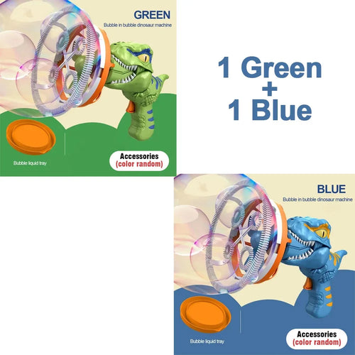  Electric Bubble Gun Dinosaur Bubble Machine for Kids Gift cashymart