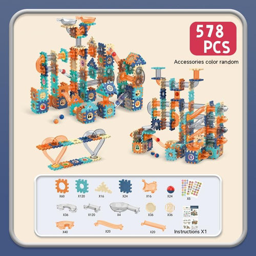  Electric Building Blocks Gear Rotating DIY Educational Toys cashymart