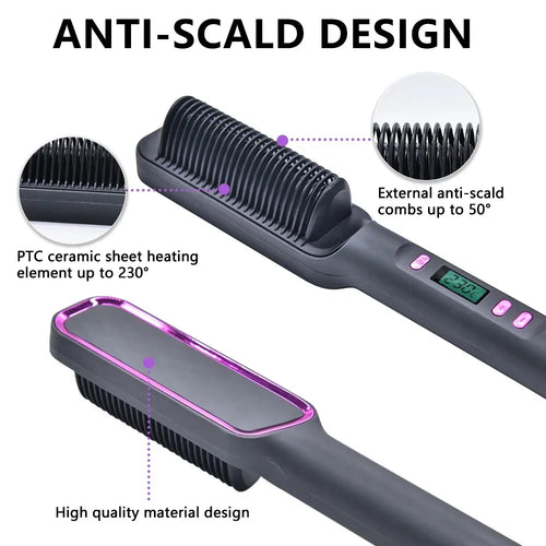 Electric Hot Comb Straightener Brush Tool cashymart