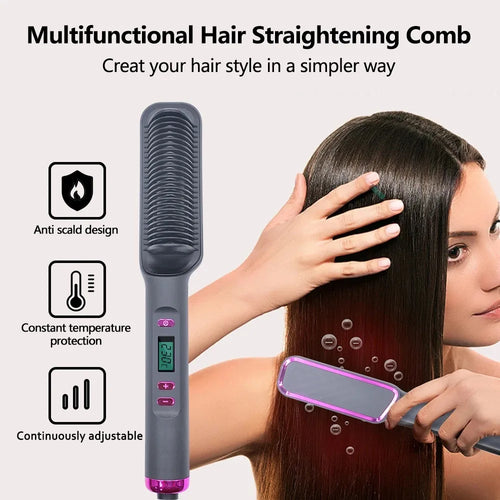  Electric Hot Comb Straightener Brush Tool cashymart