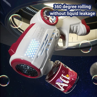  Electric Space Multi Hole Bubble Machine With Lights cashymart