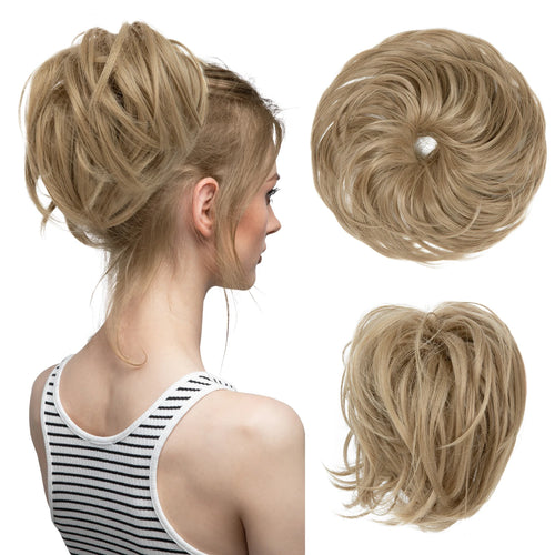  Elegant Curly Messy Bun Hairpiece Scrunchie cashymart