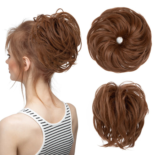  Elegant Curly Messy Bun Hairpiece Scrunchie cashymart