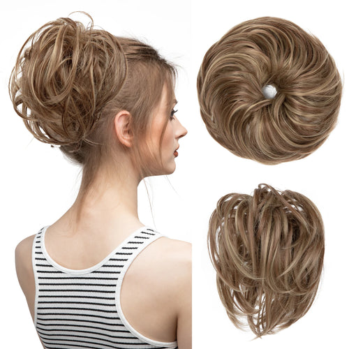  Elegant Curly Messy Bun Hairpiece Scrunchie cashymart