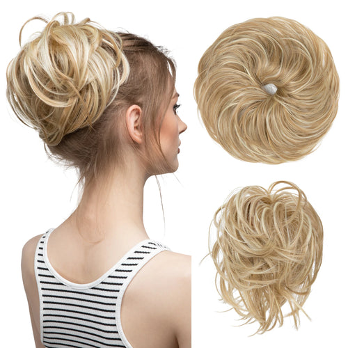  Elegant Curly Messy Bun Hairpiece Scrunchie cashymart