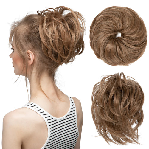  Elegant Curly Messy Bun Hairpiece Scrunchie cashymart