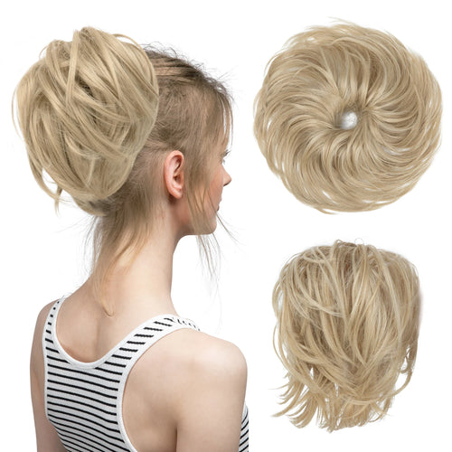  Elegant Curly Messy Bun Hairpiece Scrunchie cashymart