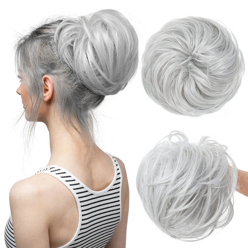  Elegant Curly Messy Bun Hairpiece Scrunchie cashymart
