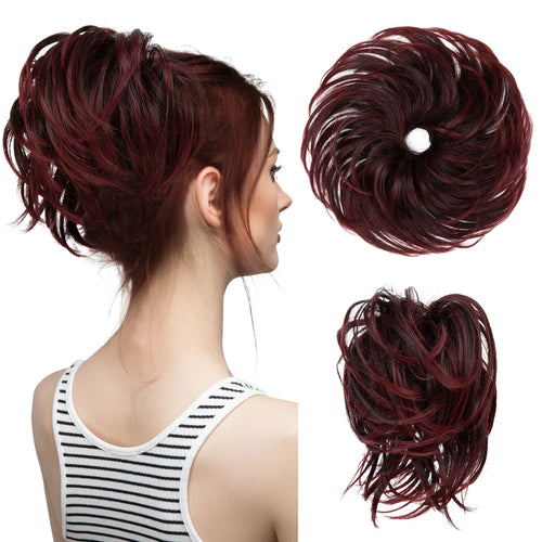  Elegant Curly Messy Bun Hairpiece Scrunchie cashymart