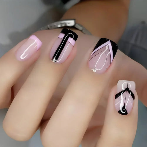  Elegant Rose-Embellished Black Ballerina Nails cashymart
