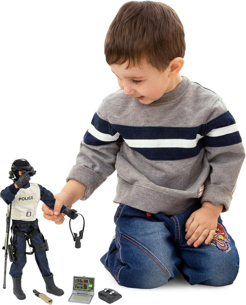  Elite Police Sniper Action Figure cashymart